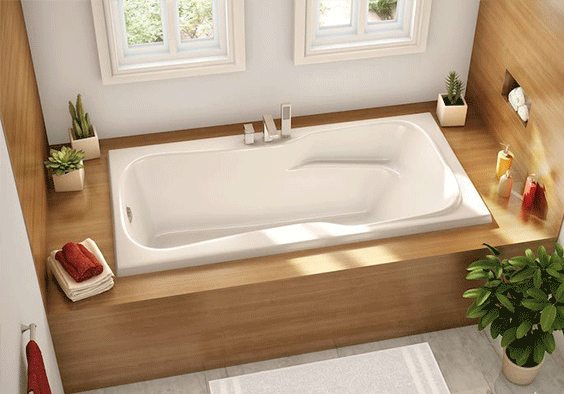 baignoire rectangulaire