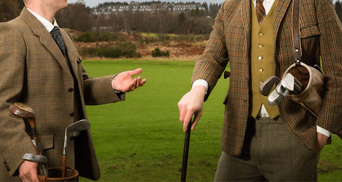 tweed de golfeur