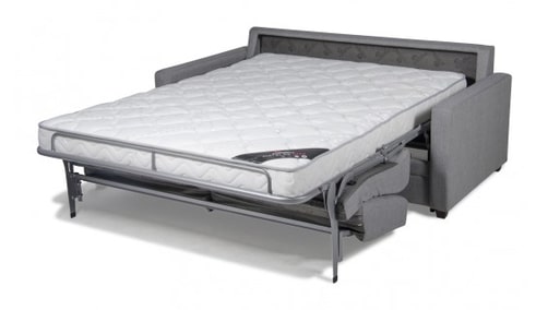 canapé convertible lola ouvert avec matelas