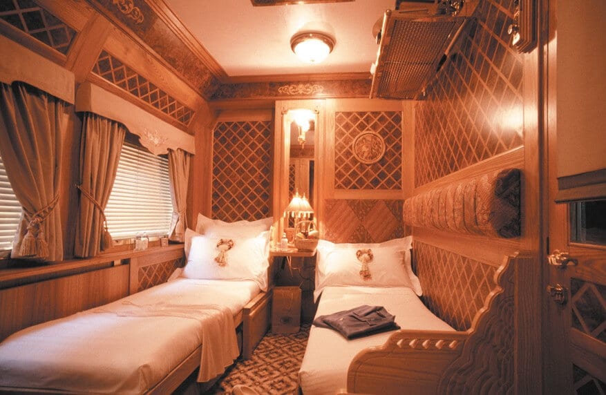 décoration d'une cabine de l'Orient-Express