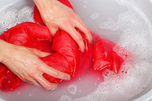 lavage à la main soie