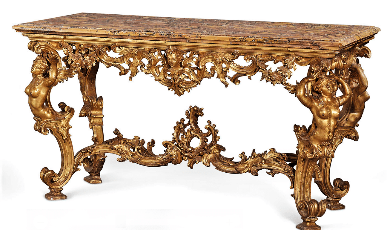 Console style Rococo antique