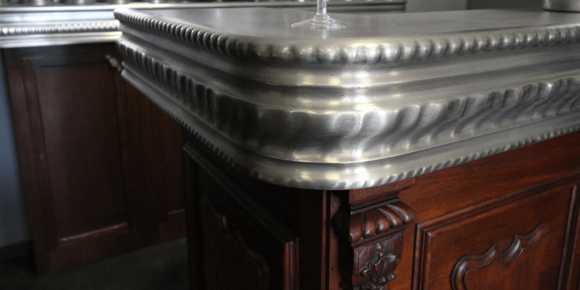 détails Zinc de bar