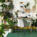 Bureau avec plantes