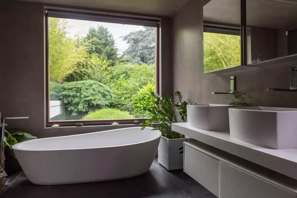 Salle de bain nature