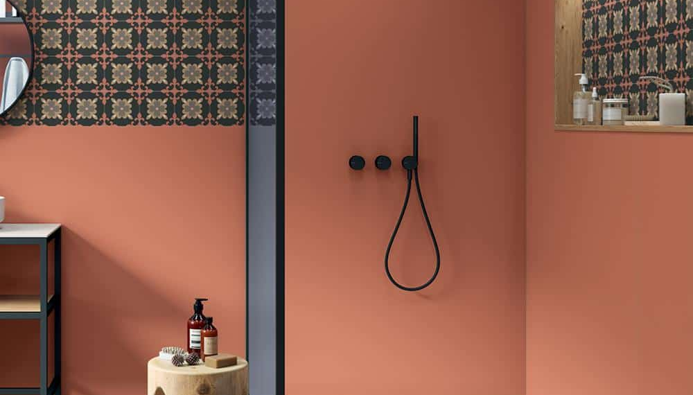 Salle de bain en Teracotta