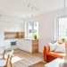 cuisine ouverte sur salon en appartement