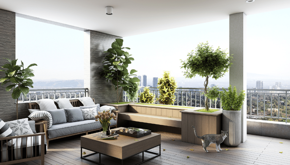 Terrasse amménagée