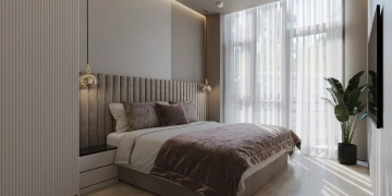 lit dans une chambre
