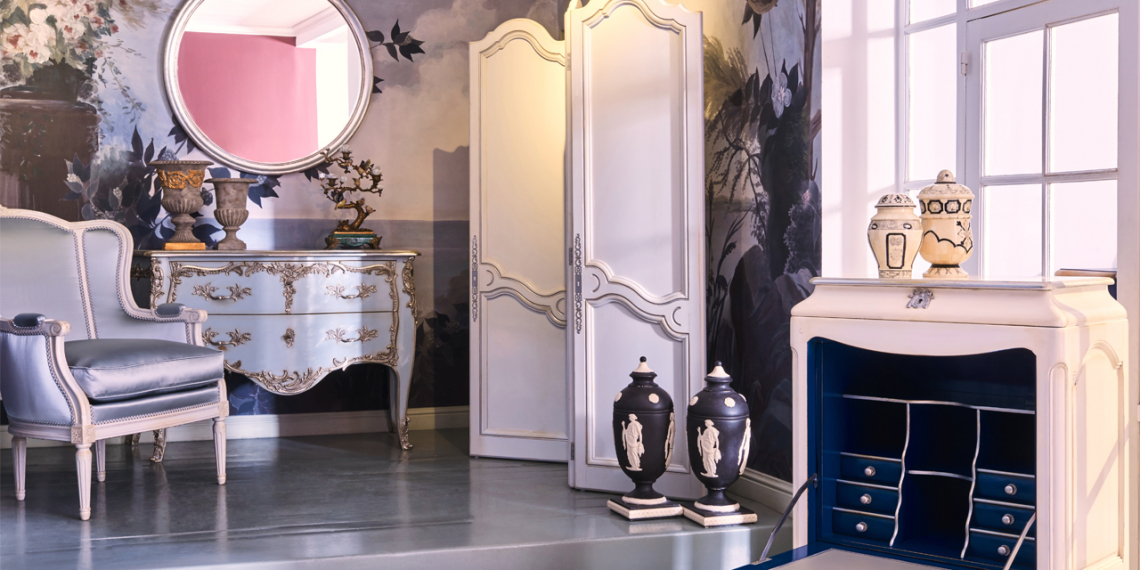 Salon reprenant les odes du boudoir