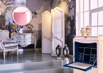 Salon reprenant les odes du boudoir