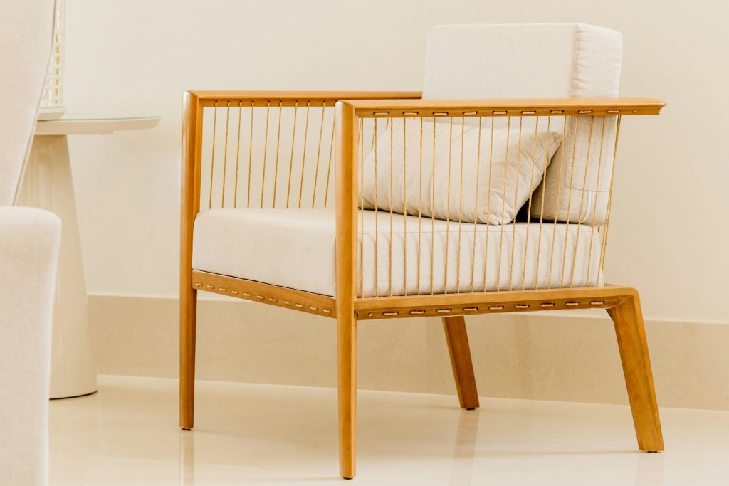 Un fauteuil structure bambou