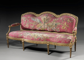 Canapé à la reine et à châssis