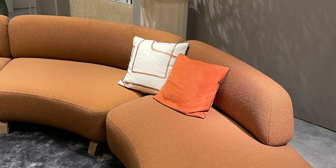 Canape terracotta - salon du meuble milan 2024