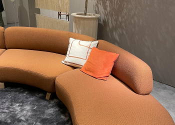 Canape terracotta - salon du meuble milan 2024