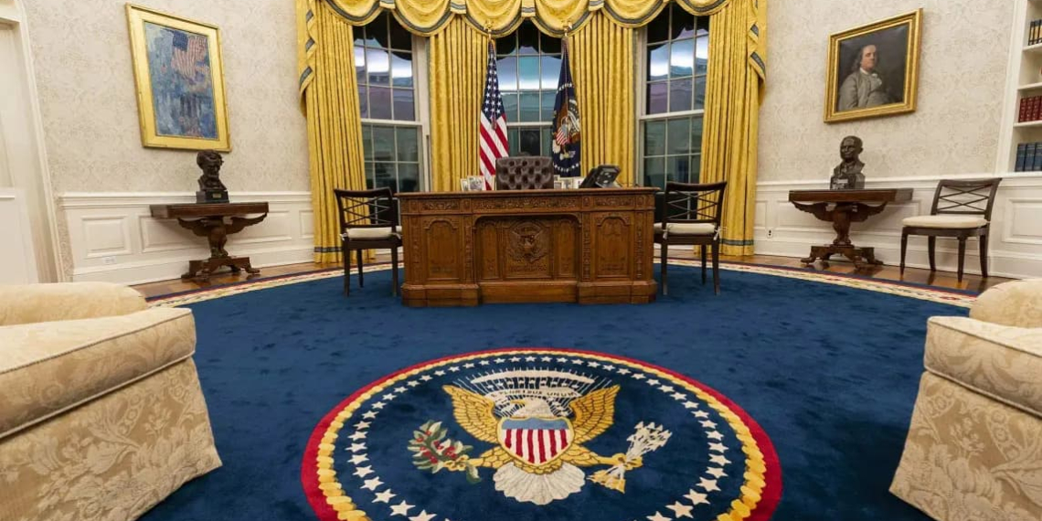 Le bureau Ovale de Joe Biden à la Maison Blanche