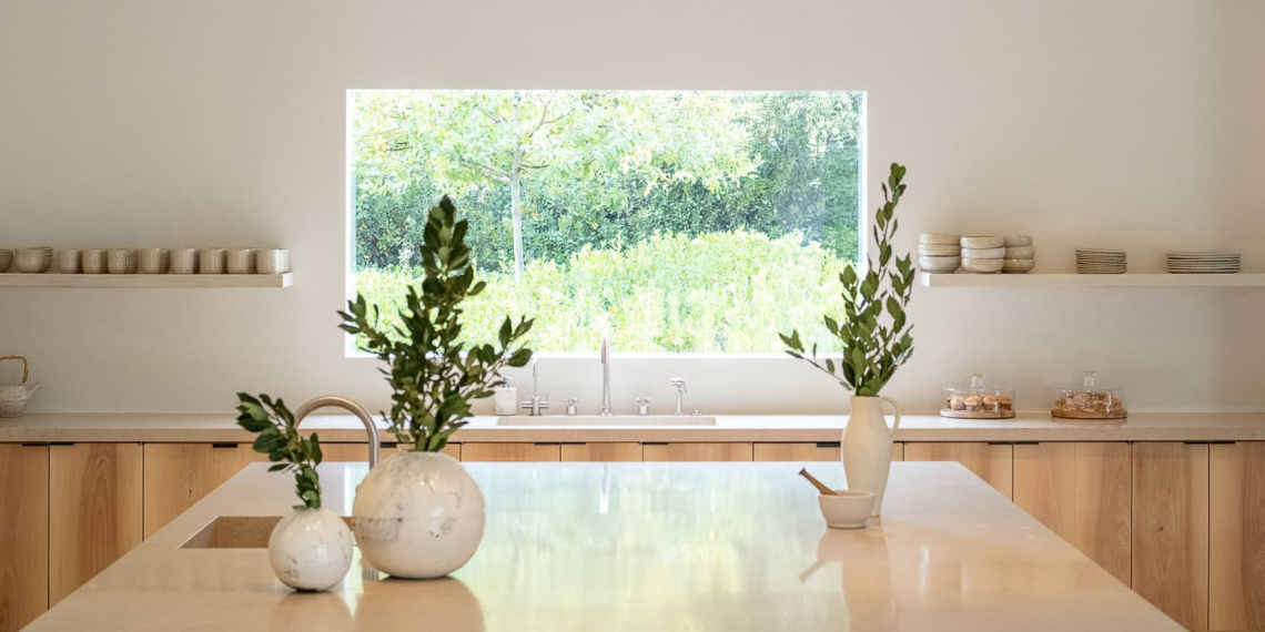 Cuisine de la célèbre Kim Kardashian, adepte du style minimaliste