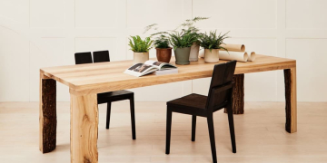 Table à manger en bois de sapin