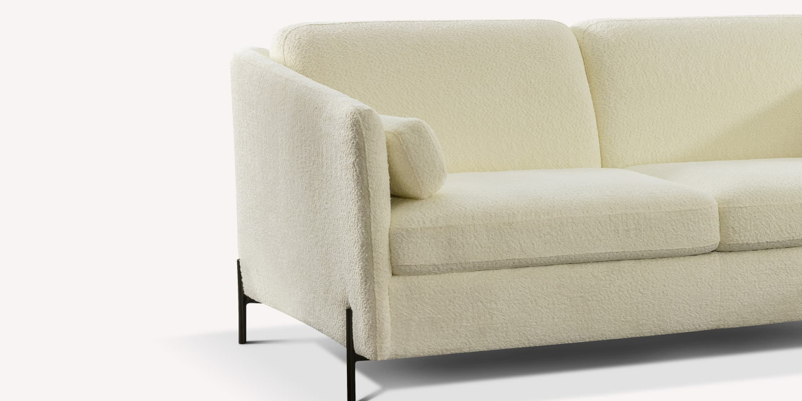 Canapé Lapp en tissu bouclette