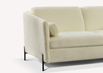 Canapé Lapp en tissu bouclette