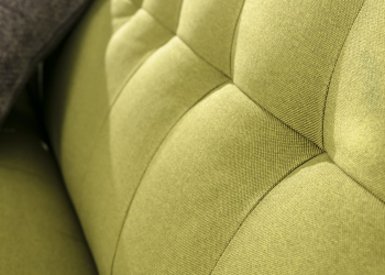 Zoom sur le tissu d'un canapé