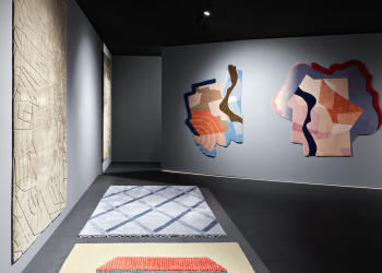 Tapis exposés dans le Showroom de l'enseigne Nodus
