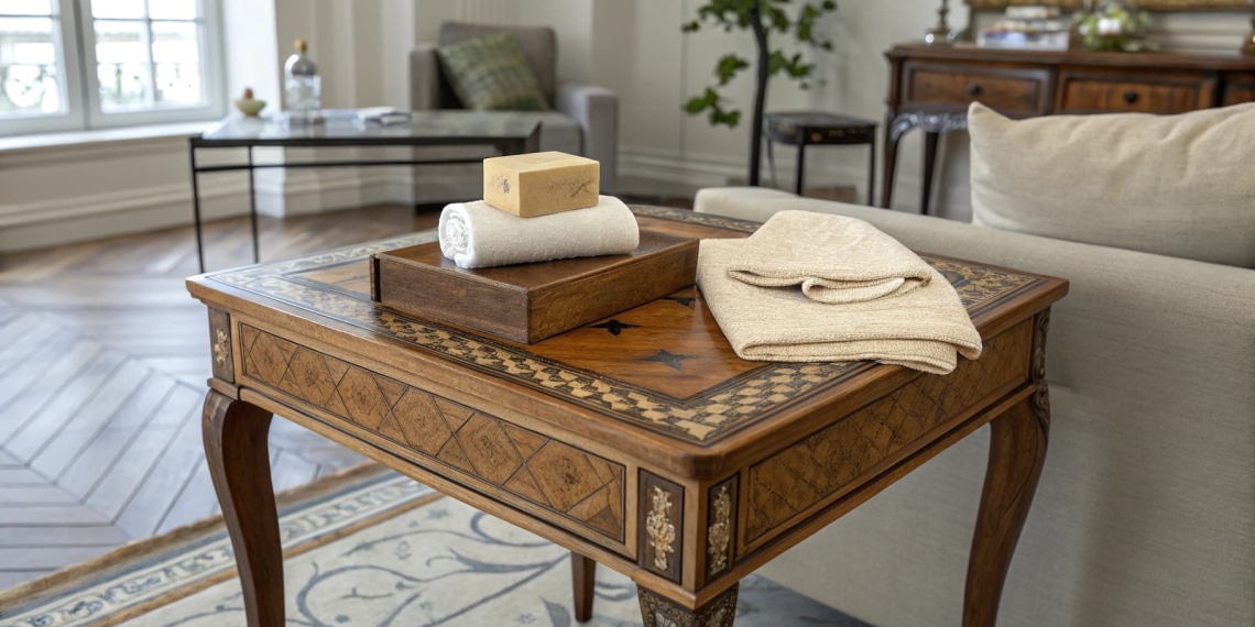 Nettoyer un meuble en marqueterie