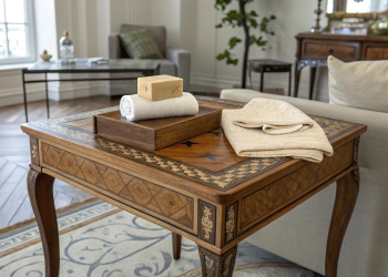 Nettoyer un meuble en marqueterie