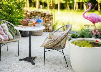 Table de jardin ronde en béton : la tendance incontournable pour l’été 2025